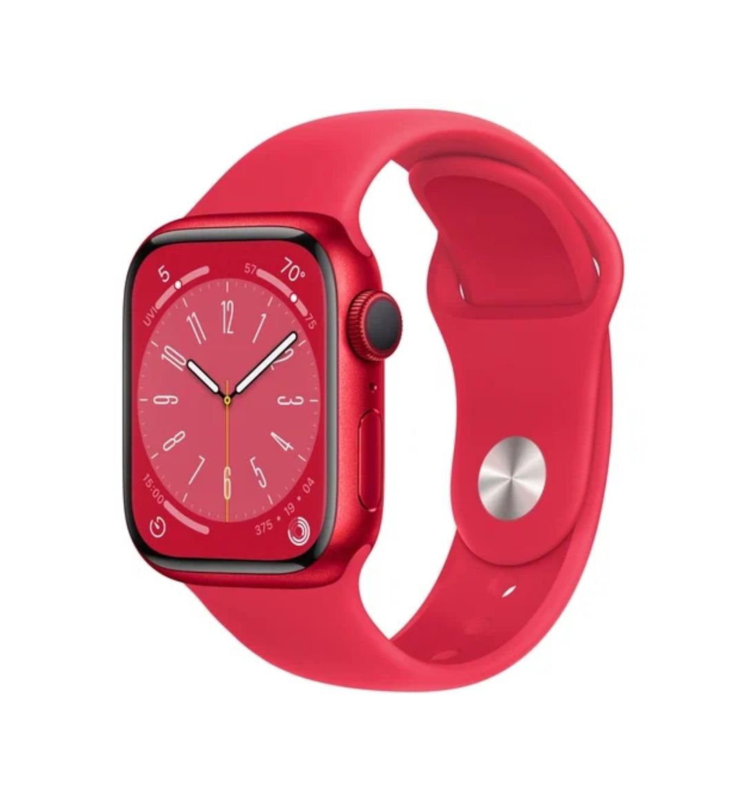 Apple Watch Series 8, 41 мм, корпус из алюминия цвета (PRODUCT)RED, спортивный ремешок цвета (PRODUCT)RED